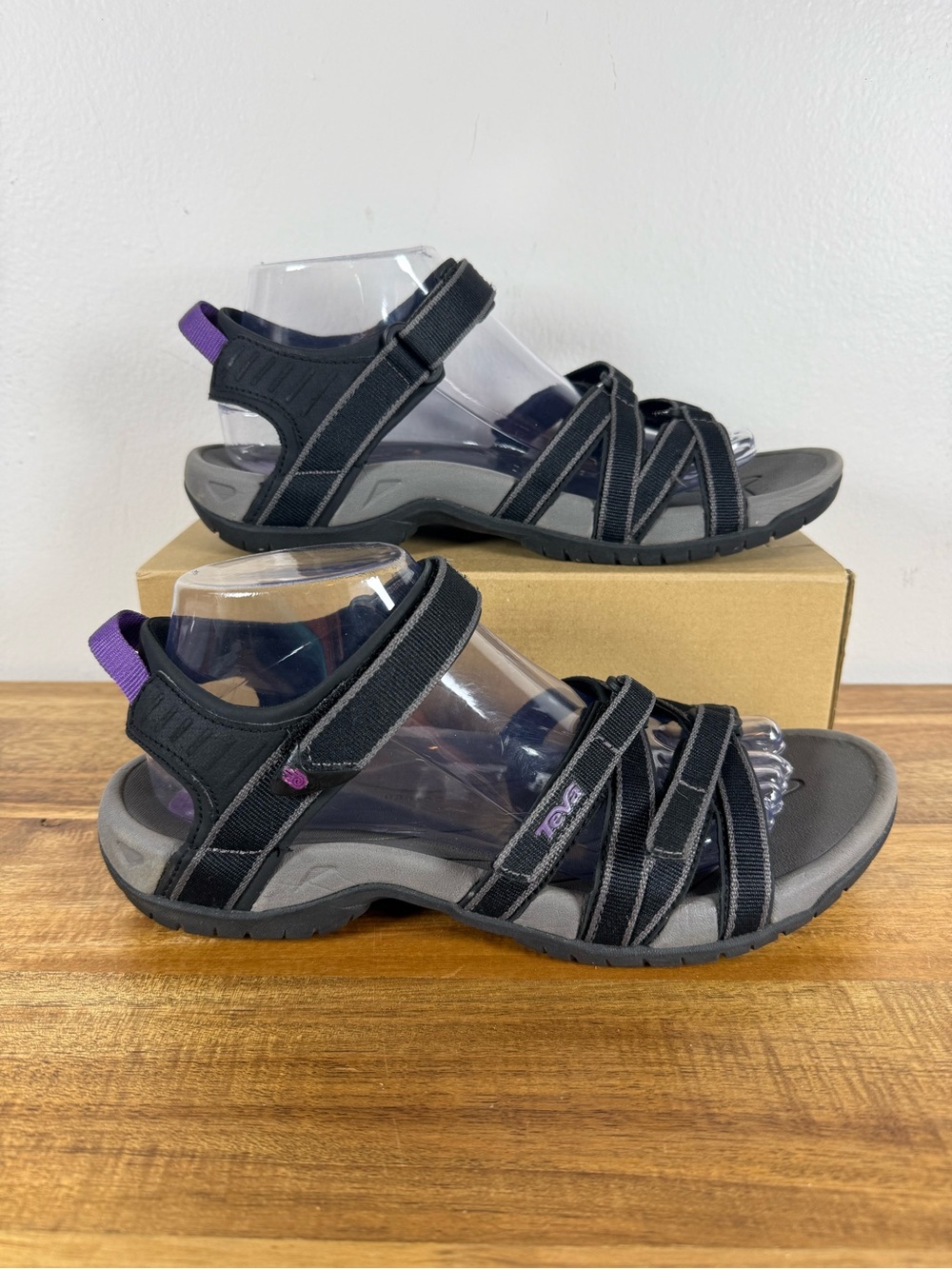 Teva Tirra Water Hiking Sandals Black/Purple Size 9